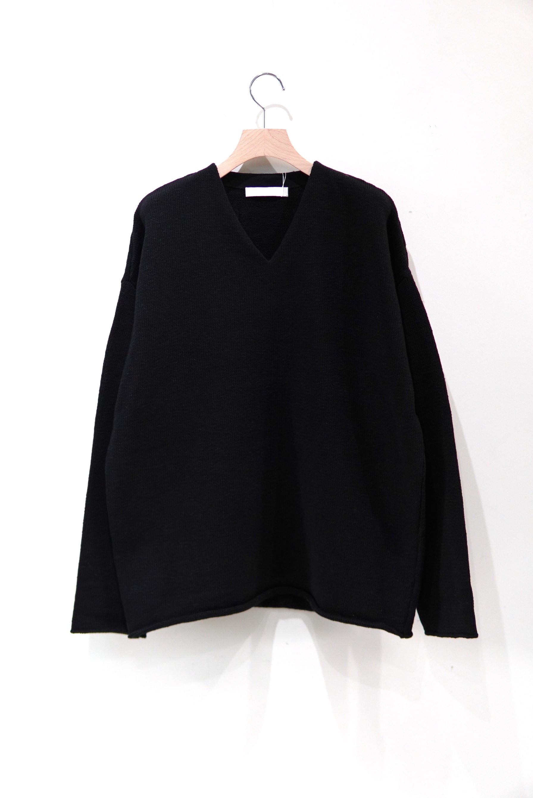 【OUAT】008  Knit ブラック OUAT / V-NECK SWEATER | POETRY