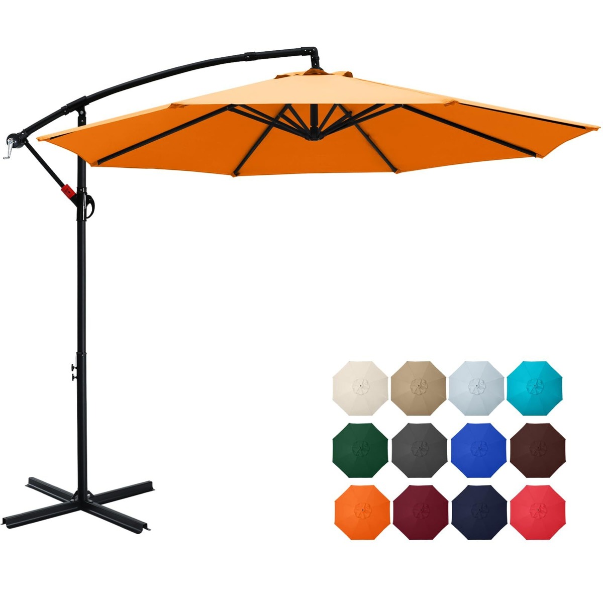 ABCCANOPY アルミ製 ガーデンパラソル ハンギングパラソル 吊り下げ式 270cm カンチレバー パラソル UVカット 撥水 ...
