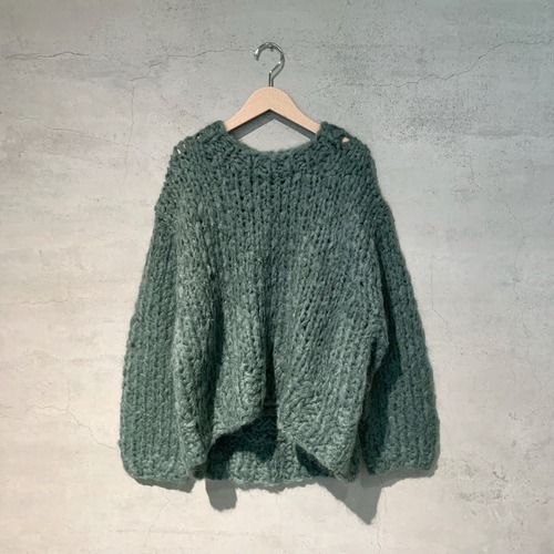 【ATON】HAND KNIT OVERSIZED PULLOVER  / KRAGLA0110