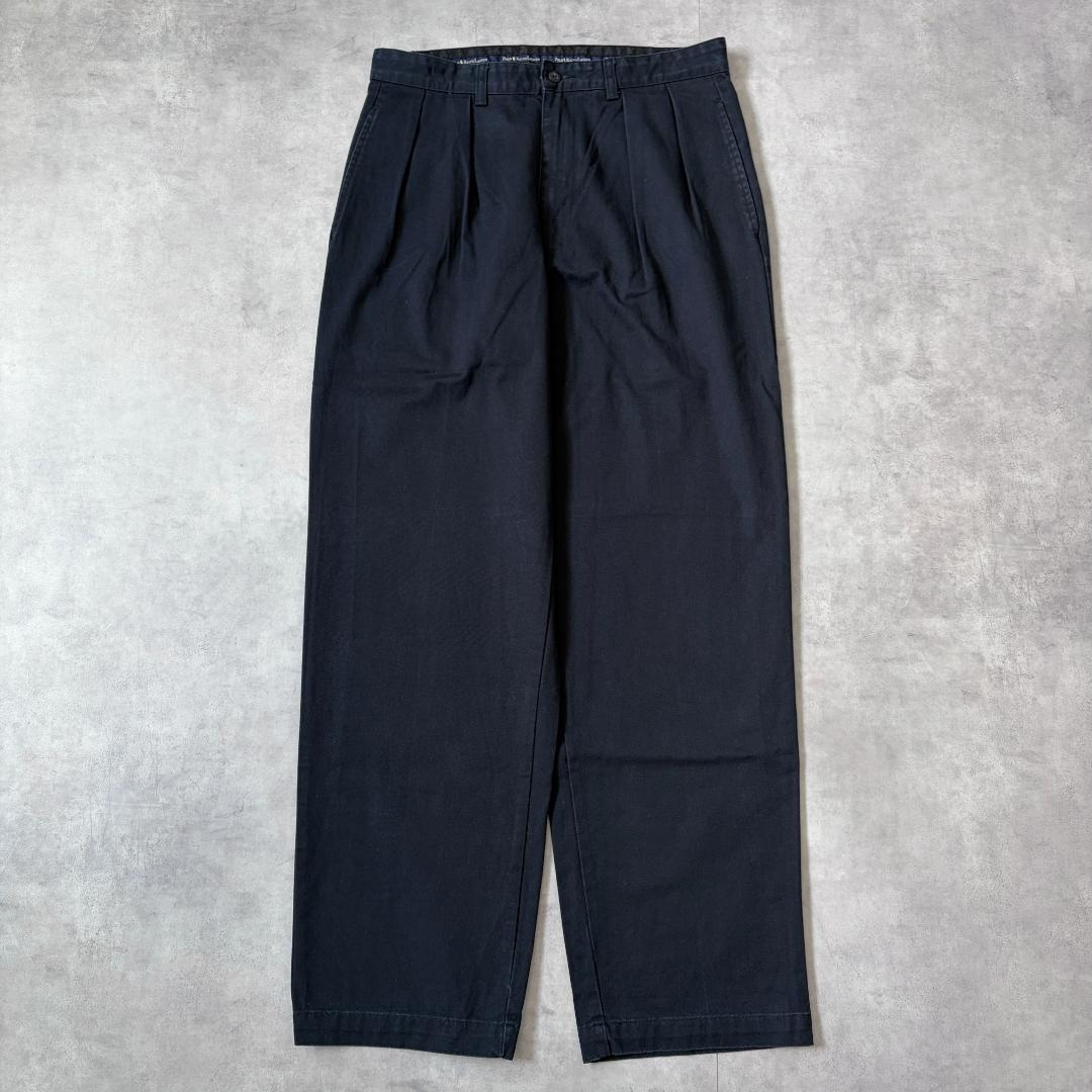 ポロ ラルフローレン W32 ポロチノ 古着 90s チノパン 黒 20951