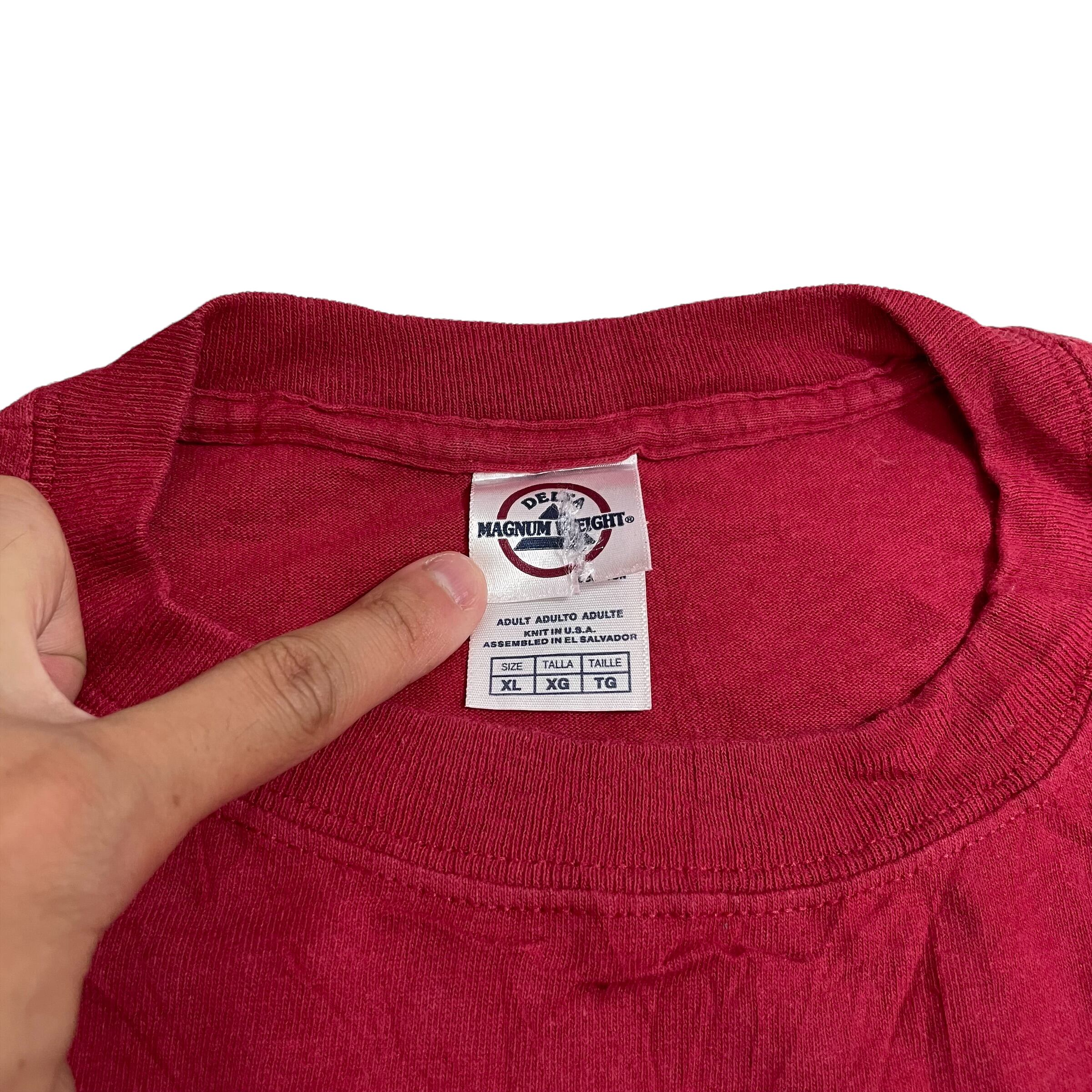 00s DELTA デルタ SMILE スマイルTシャツ アメリカ企業 赤 XL