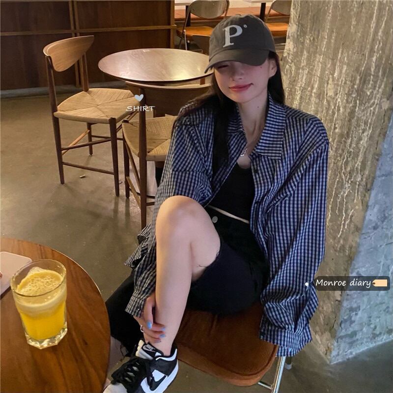 オータムスタイルシャツ ルーズトップス ロング 秋物 モンロー53955505932