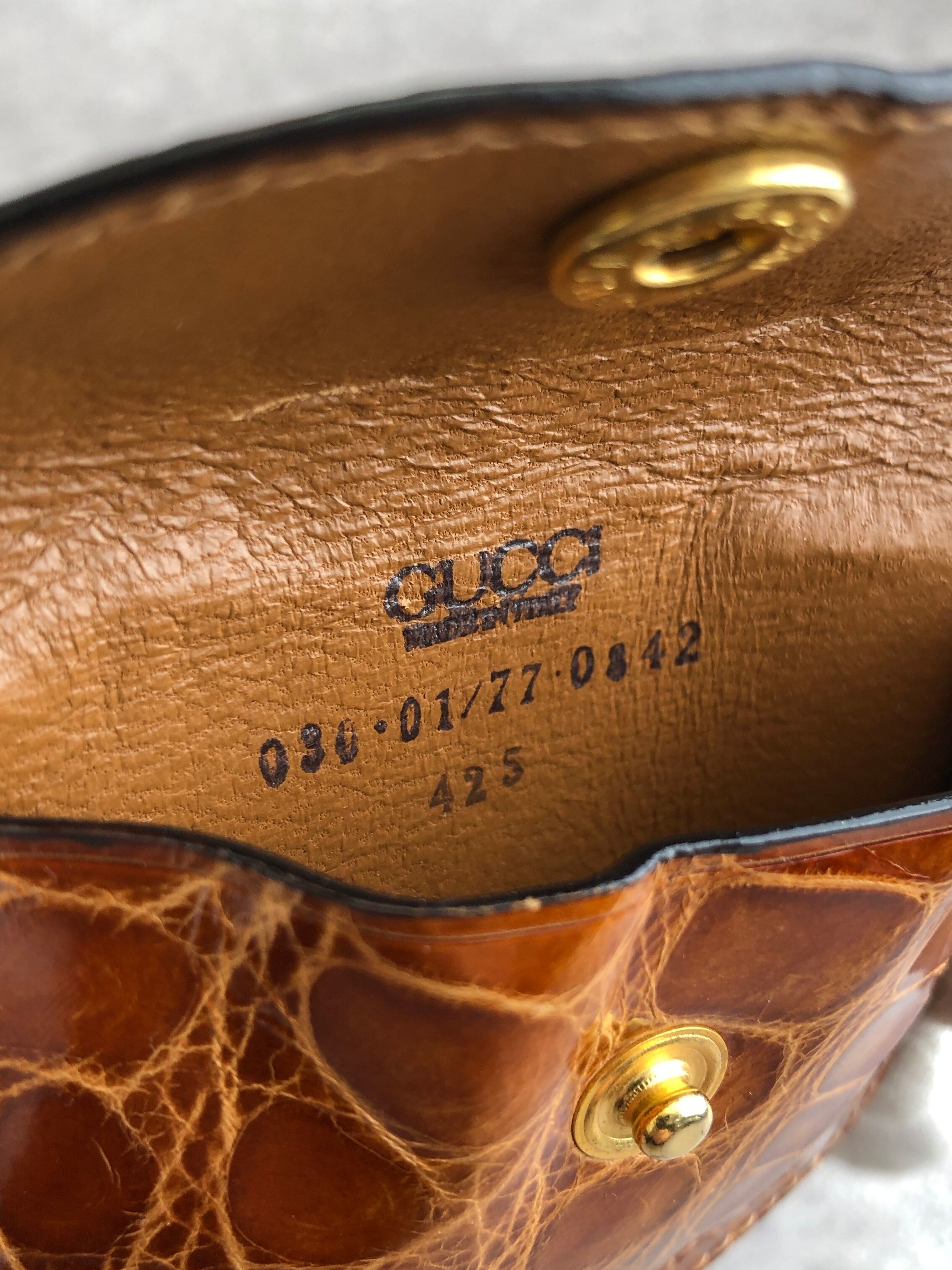 GUCCI グッチ 財布 ブラウン レザー コインケース vintage