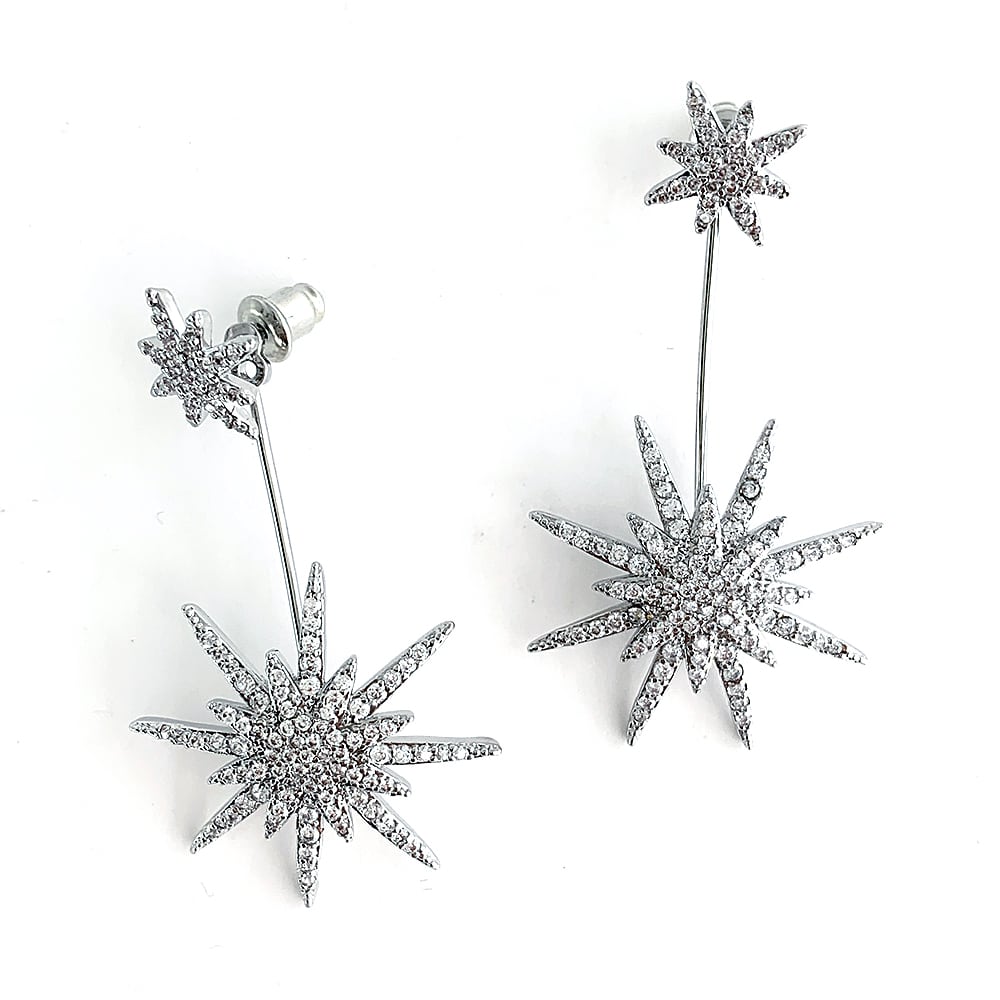 シルバースターモチーフピアス【TPI-215-SI】