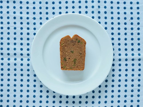 山椒×チョコ×ピスタチオの米粉パウンドケーキ