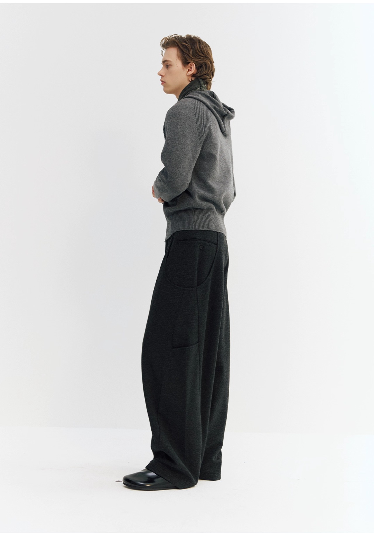 NORYBRAND Wool Blend Soft Trousers