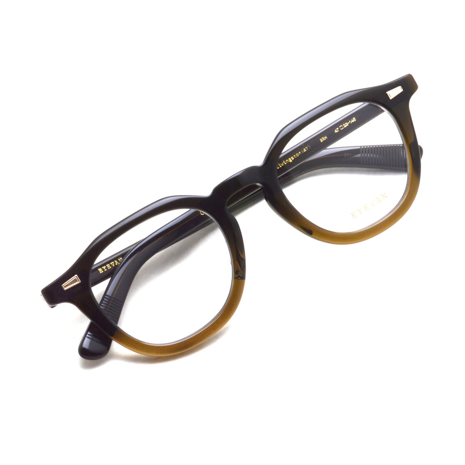 EYEVAN / LIVINGSTON (47) / BRH ブラウンハーフ メガネ ボストン