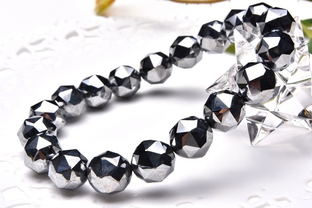 テラヘルツ鉱石 スターカット　10mm　ブレスレット_B452-10