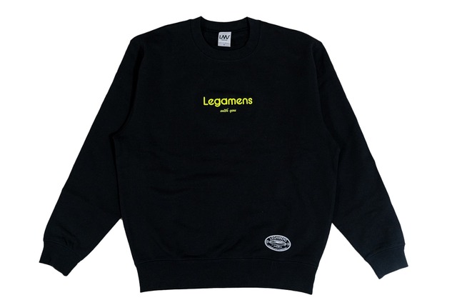 【3D logo sweat】/ black×neon yellow