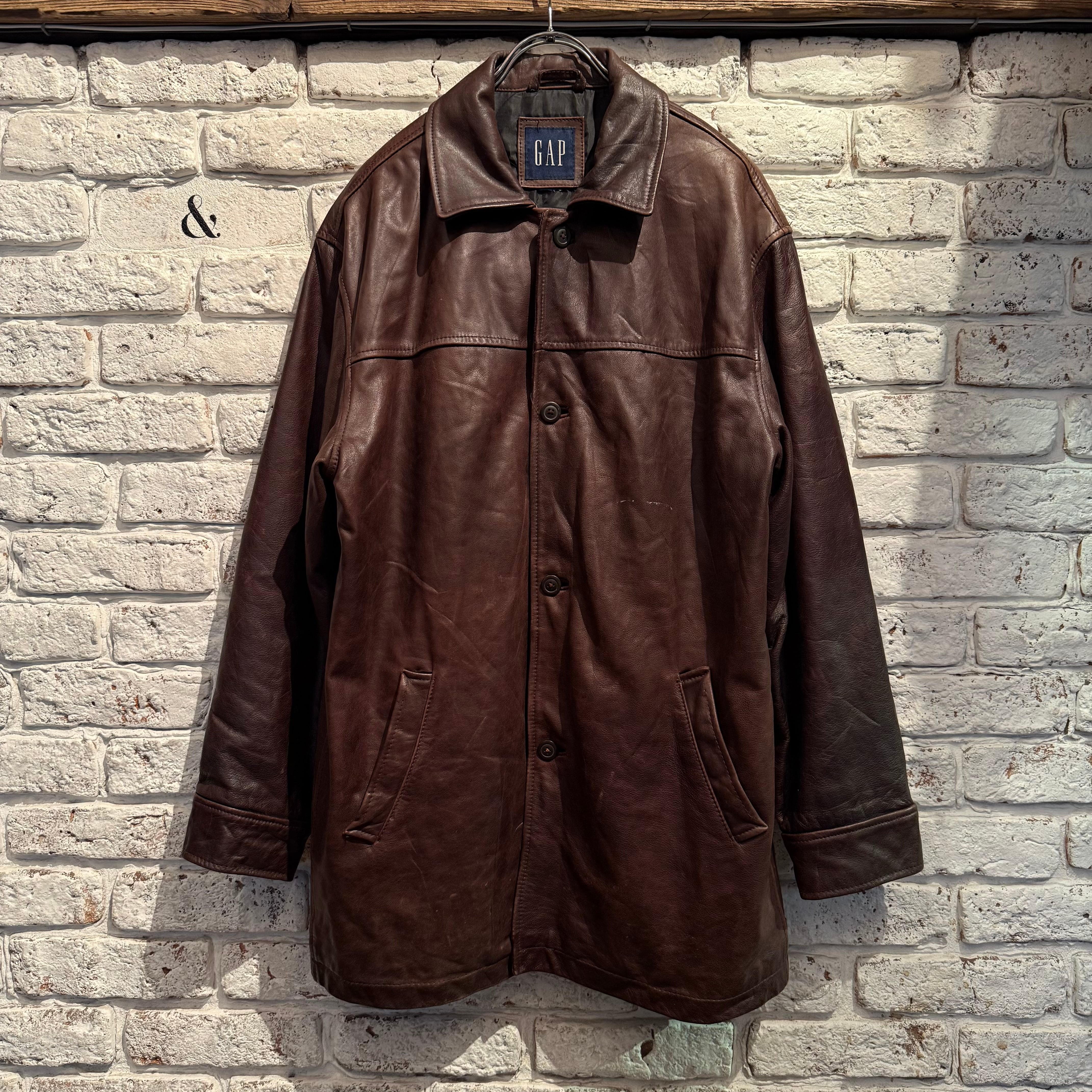 90s GAP LEATHER CAR COAT | BerBerJin / & BerBerJin