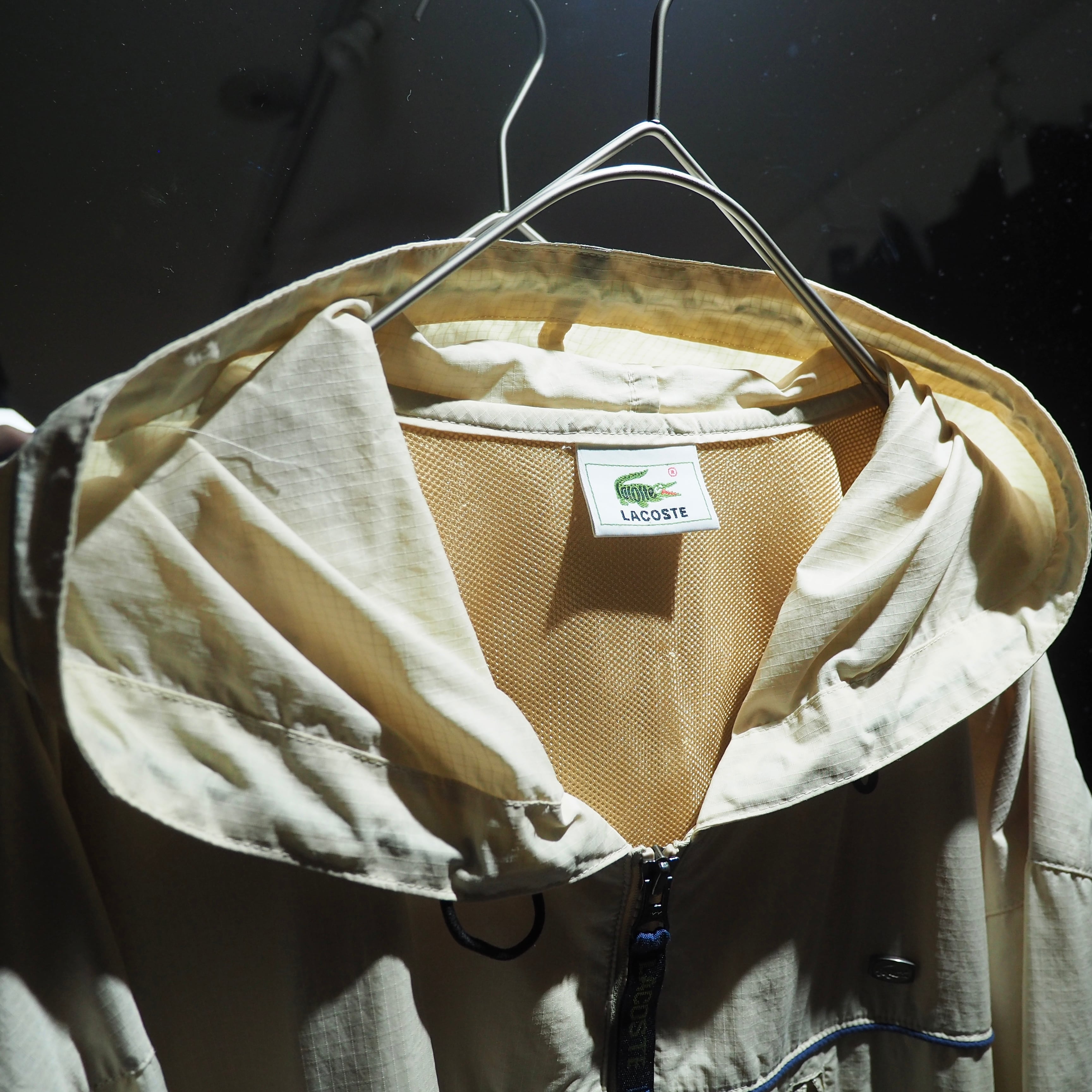 1990s " LACOSTE " Multi Tech gimmick vintage loose nylon jacket