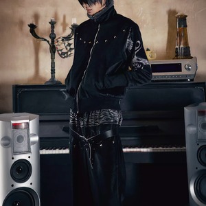 ファーカラー ベロアリバーシブルジャケット（ruf_02760）