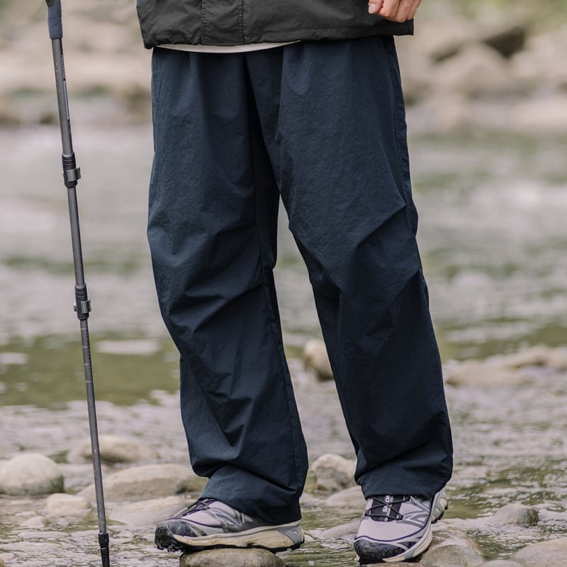 水に強いストレートパラシュートパンツ A18432