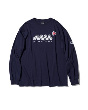 【予約販売8月中旬～9月上旬入荷】muta MARINE × ACANTHUS sweet エクストラロゴ ロングスリーブTシャツ