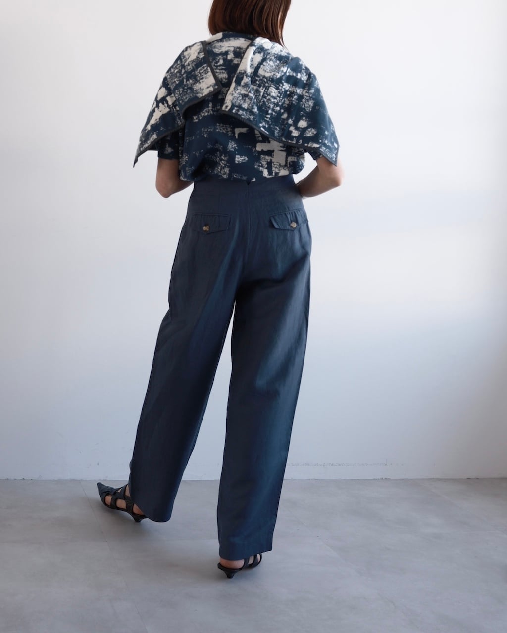 CÉLINE by Phoebe philo LINEN VISCOSE ZIP TROUSERS | dear closet