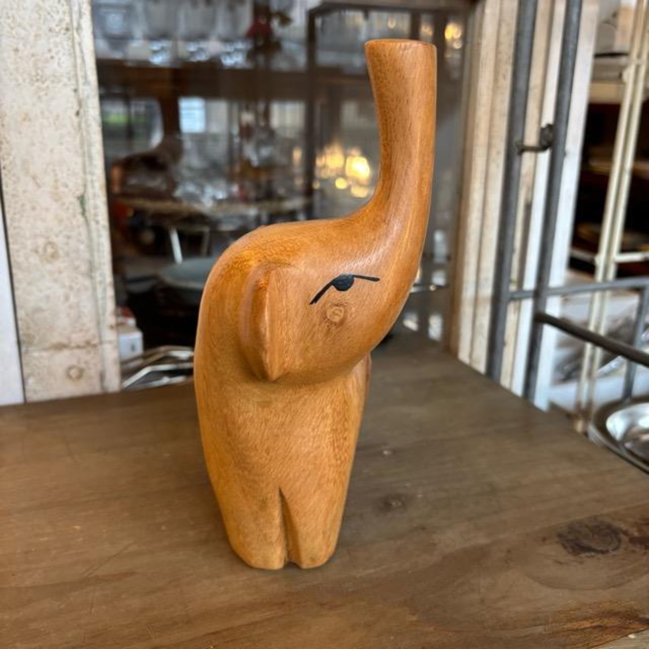 elephant wood object / 象 ぞう ゾウ オブジェ 置物 木製 ナチュラル 動物 かわいい モロッコスタイル インテリア ギフト プレゼント