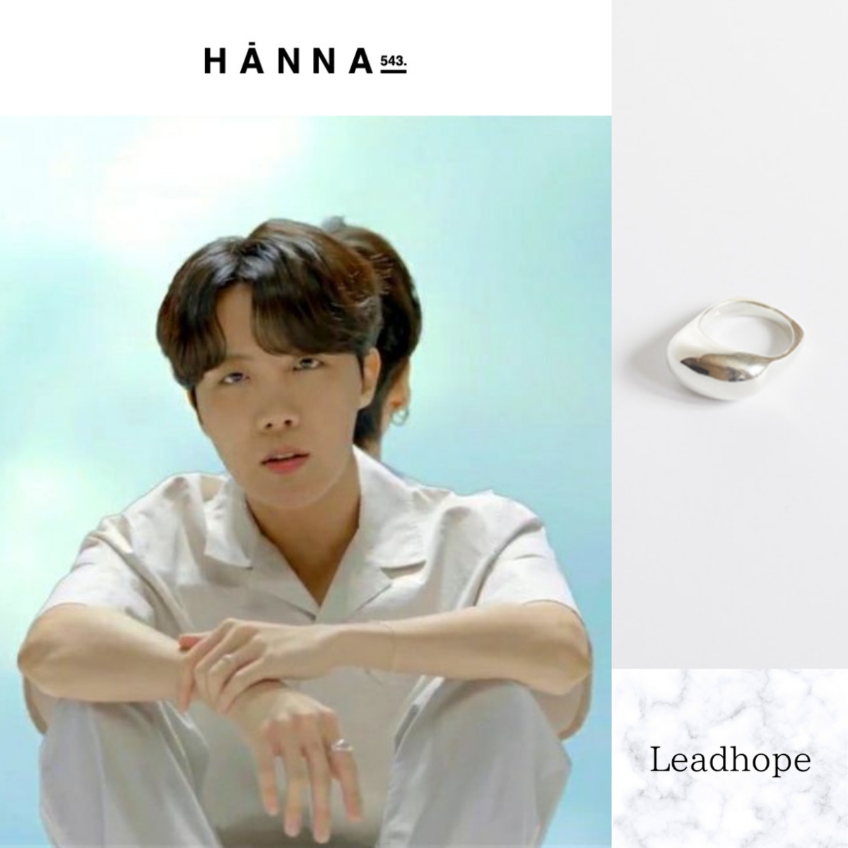 【HANNA543.】R382S▲リング▲シルバー▲BTS J-HOPE愛用 HANNA543.】R382S△リング△シルバー△BTS J-HOPE愛用