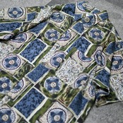 pattern silk shirt