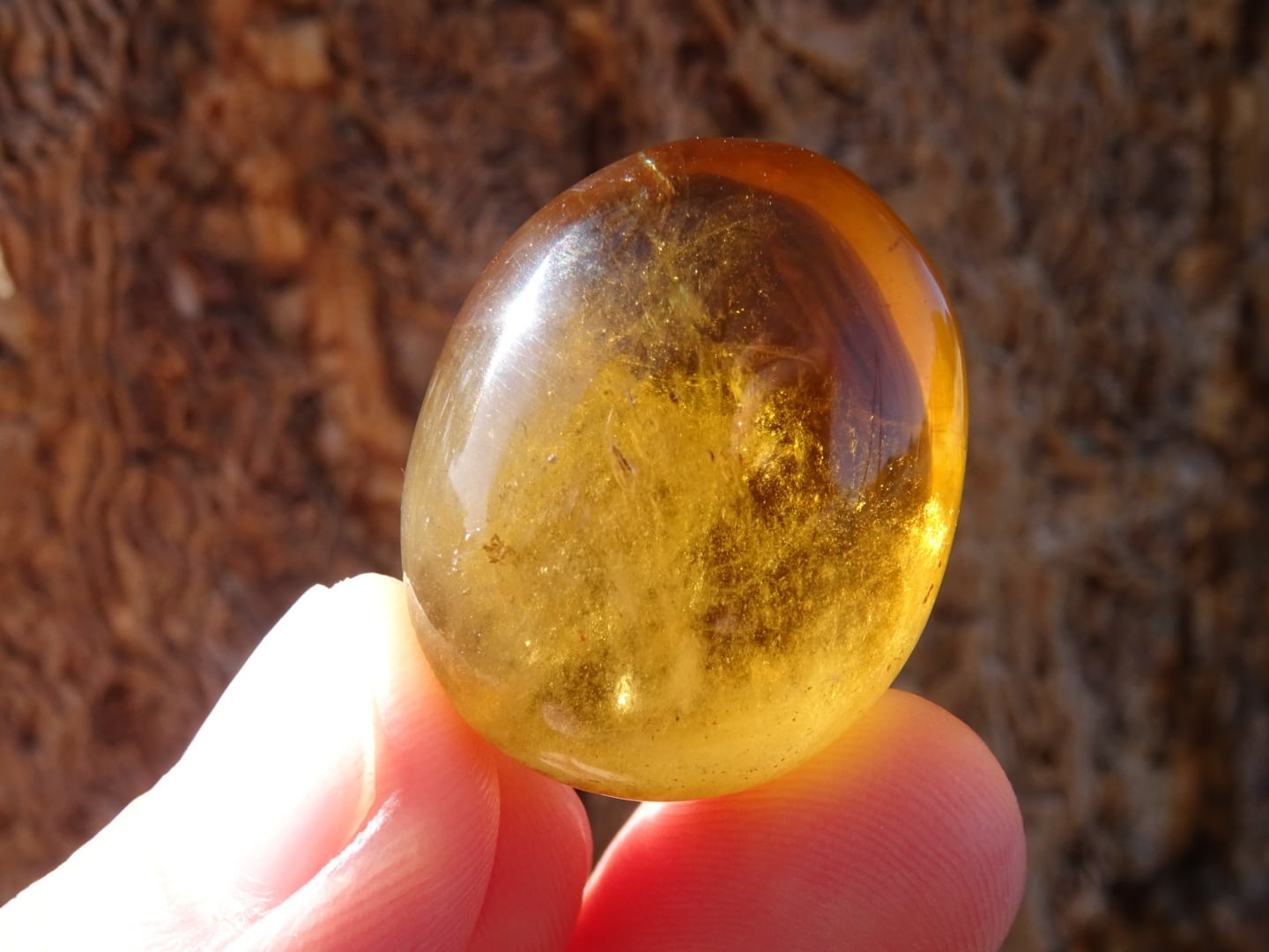 天然シトリンタンブル