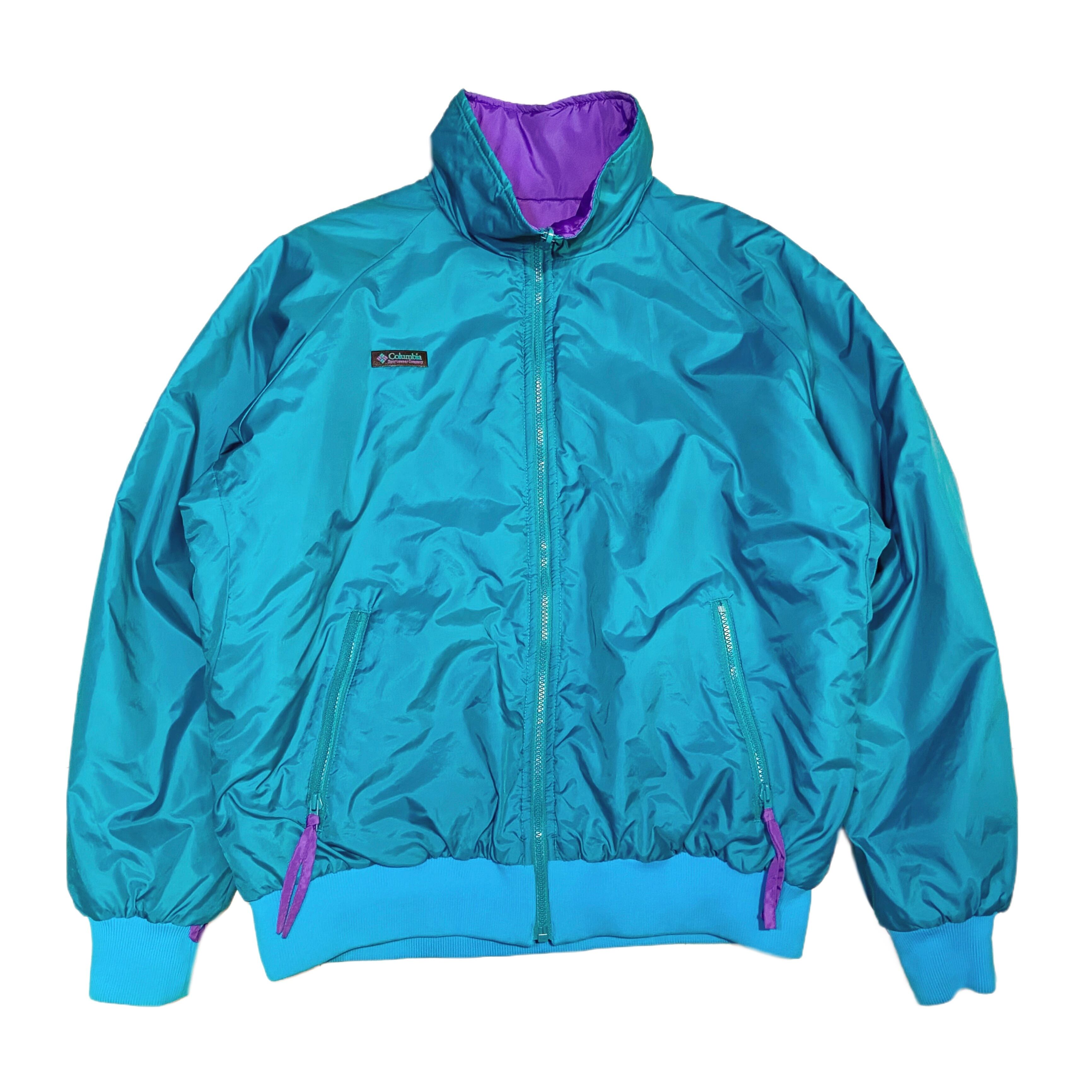 90s-Y2K Columbia コロンビア リバーシブル ダウンジャケット【L 