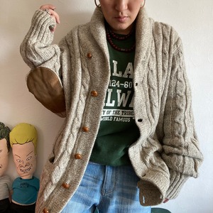 made in usa  CAMBRIDGE BRITISH RAGG WOOL Cardigan {アメリカ製CAMBRIDGE BRITISH ラグウール　カーディガン　古着　USED メンズ} ユニセックス