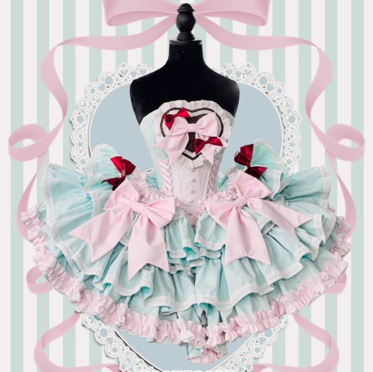 ゆめかわ♡オートクチュールチョコミントドレス wanpi4☆ | ゆめかわガール