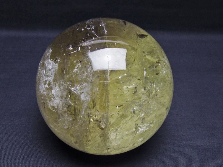 1Kg シトリン 丸玉 88mm シトリンクォーツ スフィア 一点物 151-7989