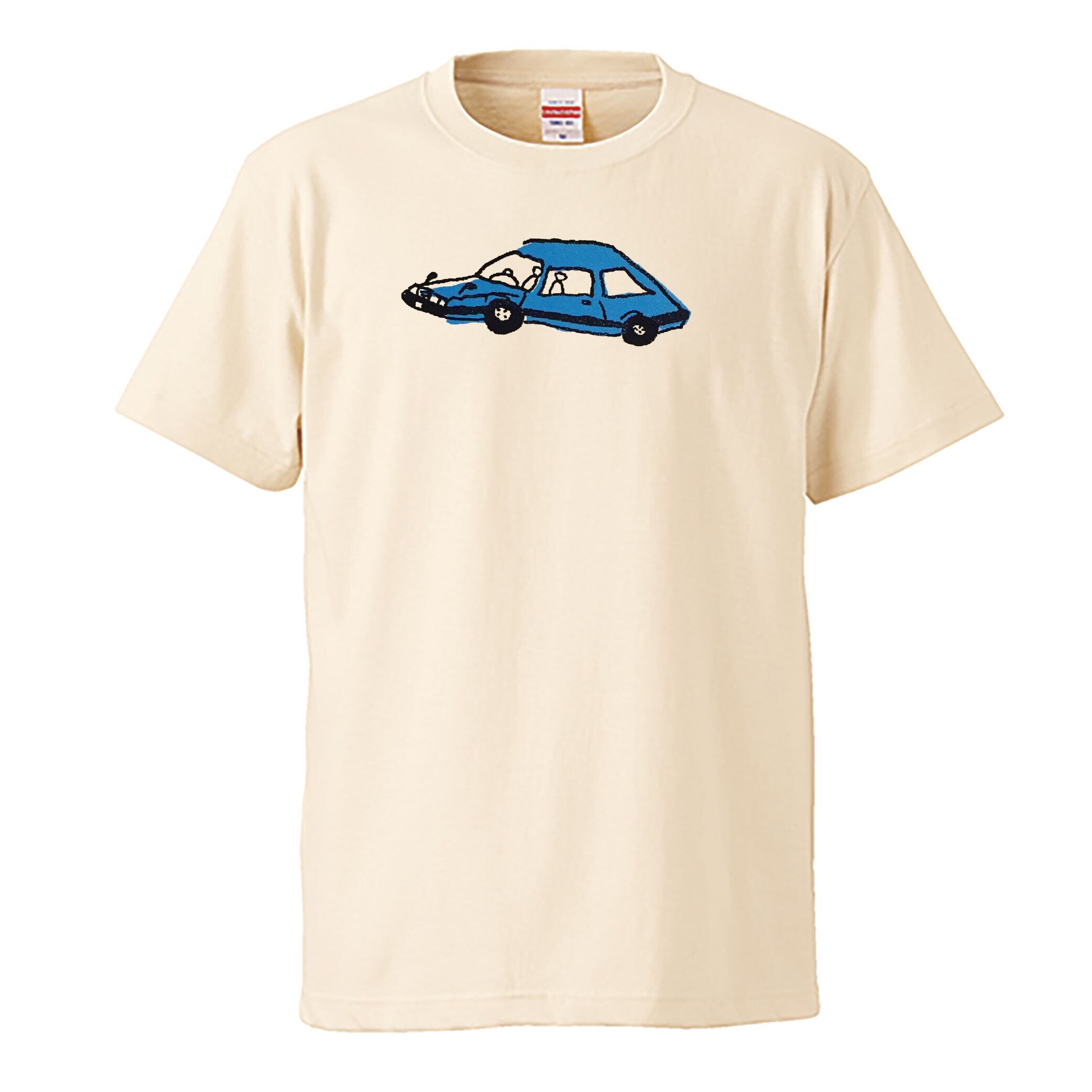 青い車 / Tシャツ / TEE /  - NATURAL /WHITE -