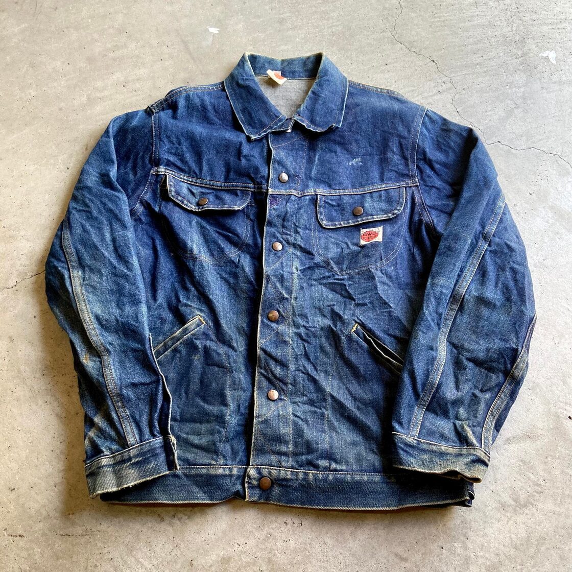 70年代 GWG USA製 ユニオンメイド デニムジャケット メンズL 古着 G 