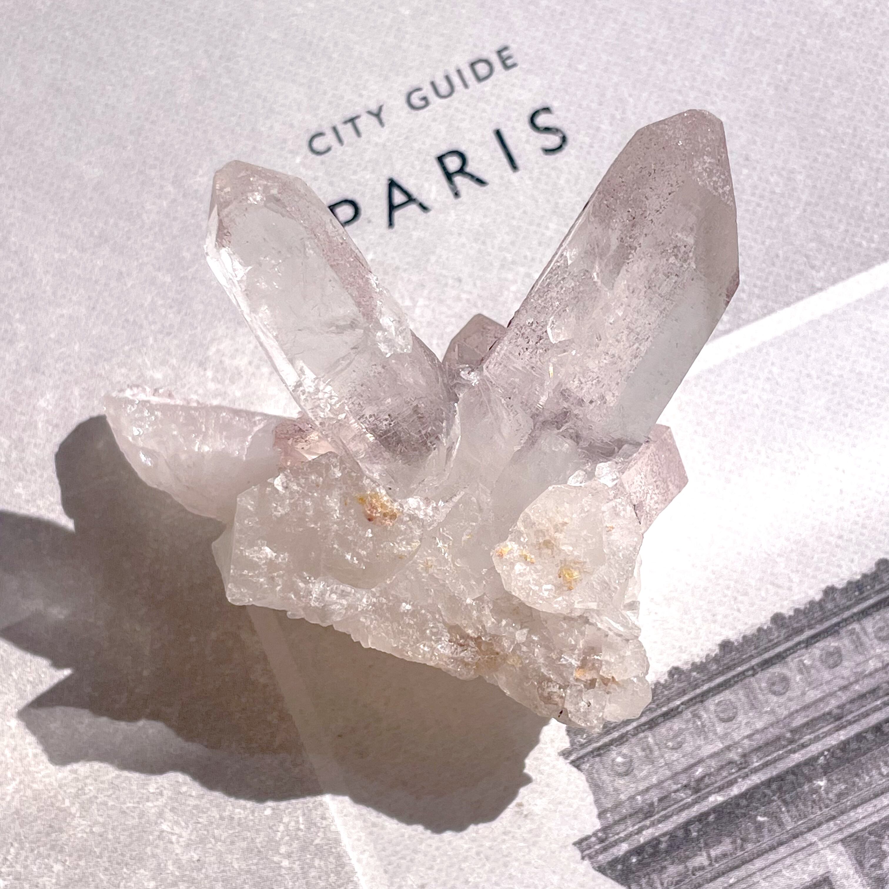 Sparkly Purple Quartz Cluster 4 ✧ キラキラパープルの水晶クラスター