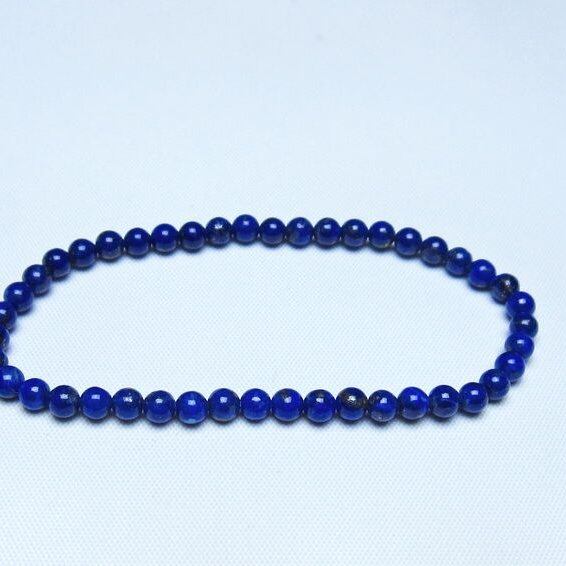ラピスラズリ ブレスレット 4mm 一点物 メール便可 [M便 1/10] 111-48483