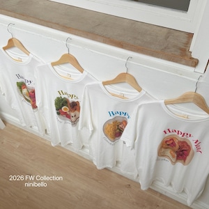 送料無料【予約】ninibello/adult Happy Meal Short Sleeve T