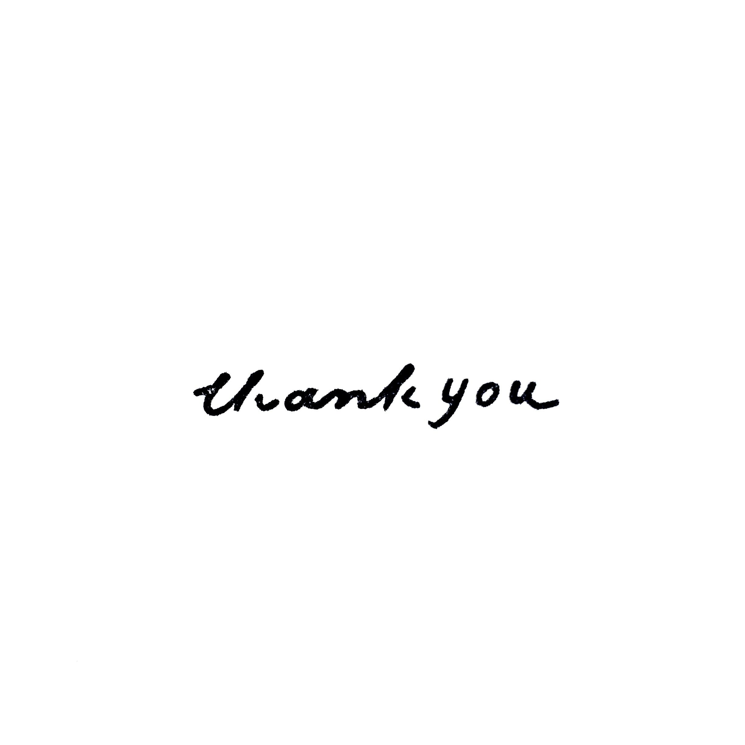 Thank You 筆記体 Matka Thank You 筆記体 Matka