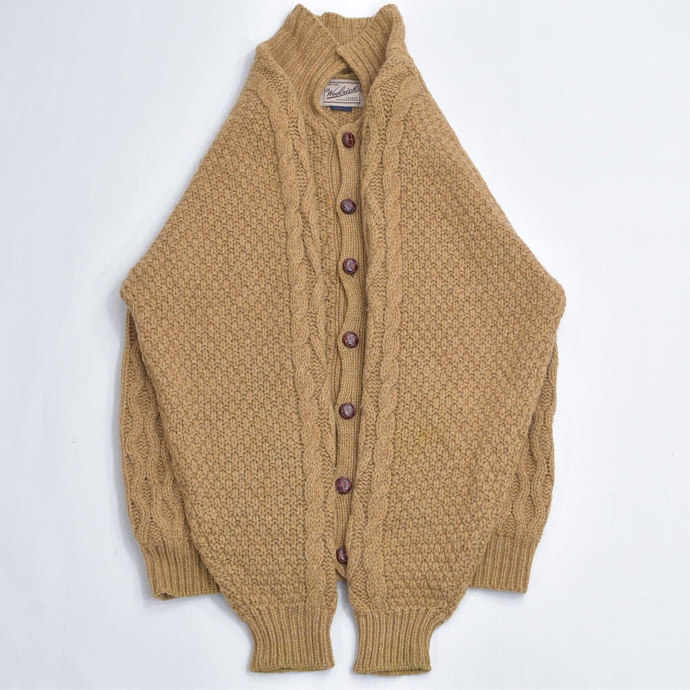 Woolrich ウールリッチ ケーブルニットカーディガン フィッシャーマン
