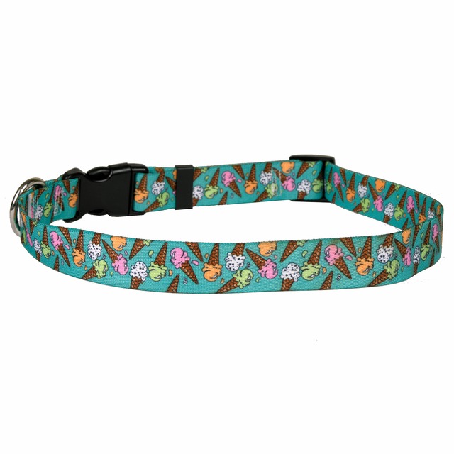 Ice Cream Cones　首輪＋リードセット XS サイズ - Yellow Dog Design