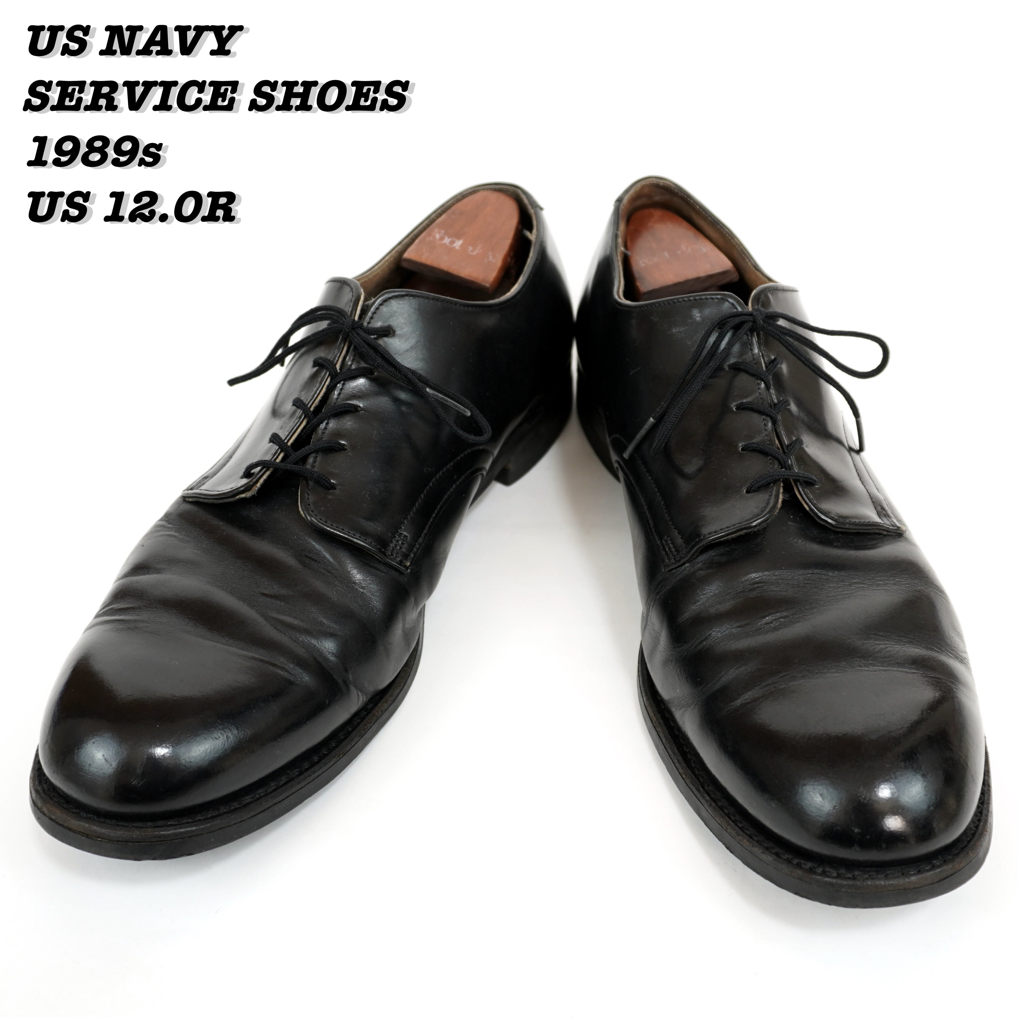 US NAVY SERVICE SHOES 1989s US12.0Rメンズ