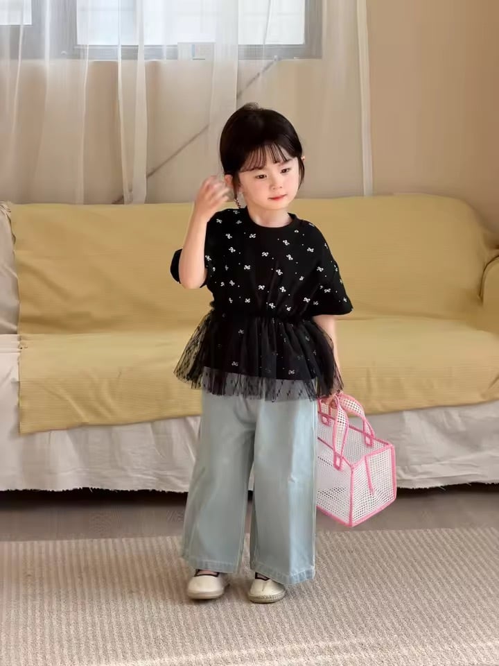 リボンチュールトップス
