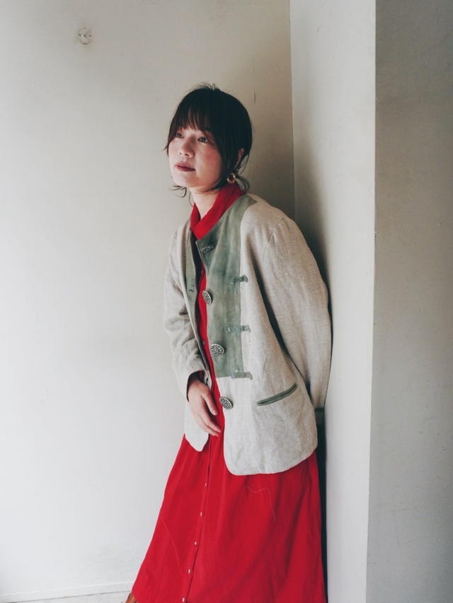 vintage linen jacket