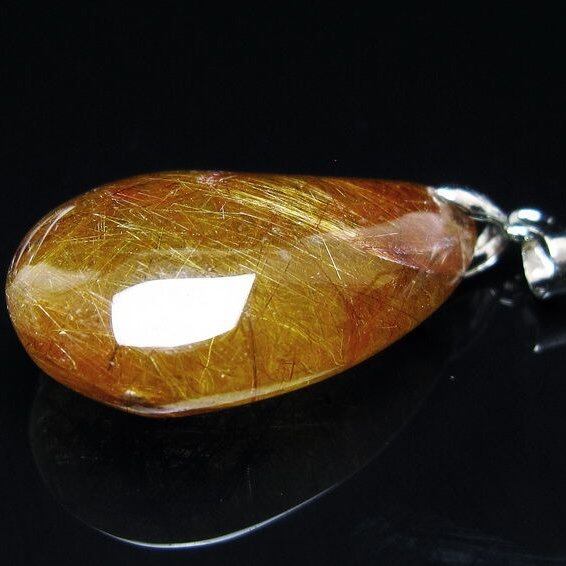 プラチナルチルクォーツ ペンダント 一点物 メール便可 [M便 1/20] 112-13270