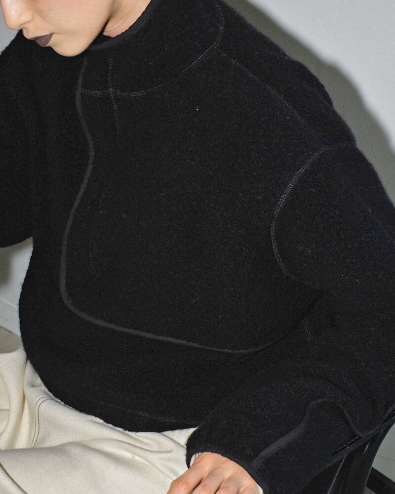 todayful Boa Fleece Pullover ECRU