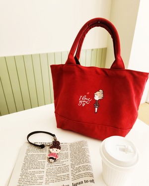 恋するアイリー❣️ビーズ刺繍ストラップ_ローズショコラ