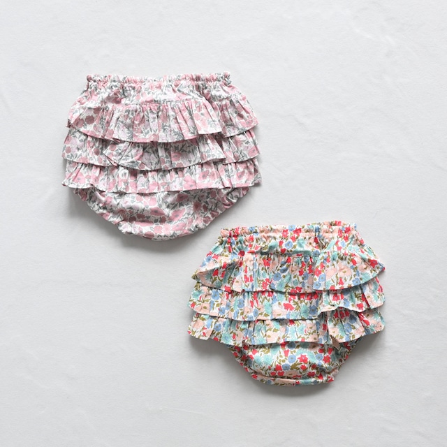 《mimi poupons》フリルパンツ LIBERTY / onesize(70-90cm)