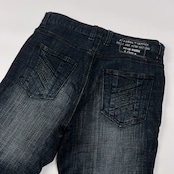 Santa Fe サンタフェ 色落ち加工入り デニム パンツ ジーンズ サイズ 33 /メンズ/濃紺系