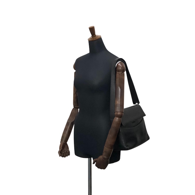 LOEWE ロエベ ショルダーバッグ ブラック ロゴ レザー セミショルダーバッグ vintage ヴィンテージ オールド mxivwm
