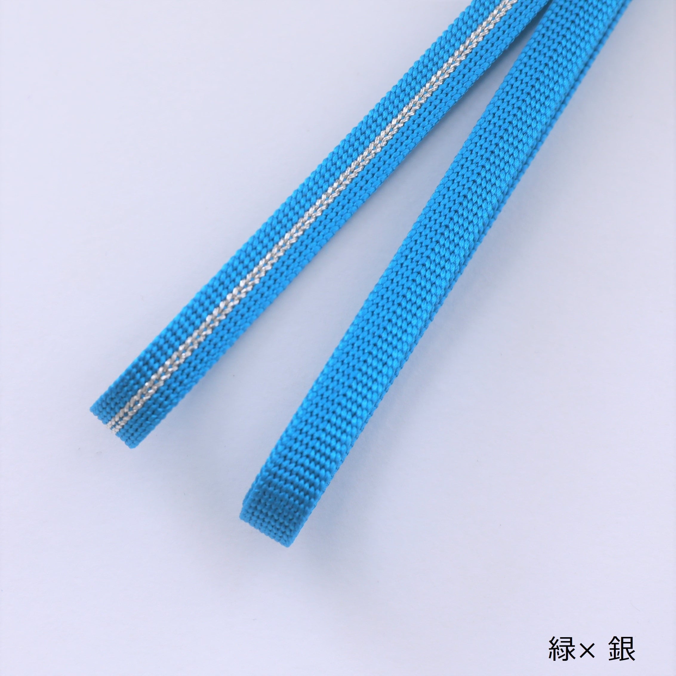 帯締 かわせみ 二分紐 シルバーライン：紫 × 銀 | OKANO博多きもの制作所