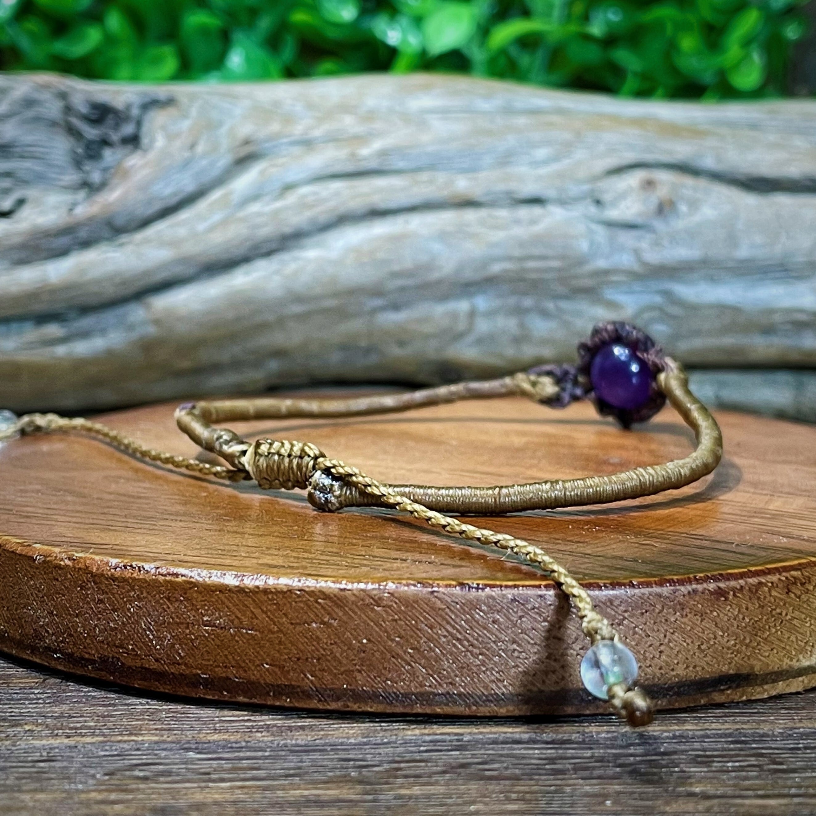 アメジスト マクラメブレスレット B84 | Trickster マクラメ