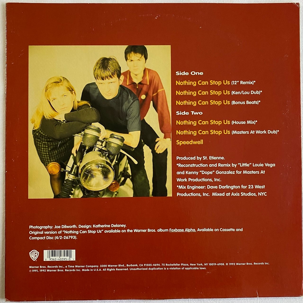 Saint Etienne/ Live Paris ‘92ソノシート 12EP】Saint Etienne – Nothing Can Stop Us | マメシバレコード