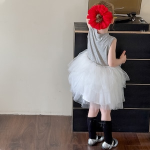 夏ローズチュールワンピース