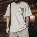 フィッシュグラフィックプリントTシャツ 1col   A00190