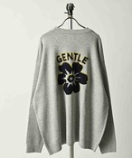ATELANE Double jacquard pile flower pattern knit (GRY) 24A-21020